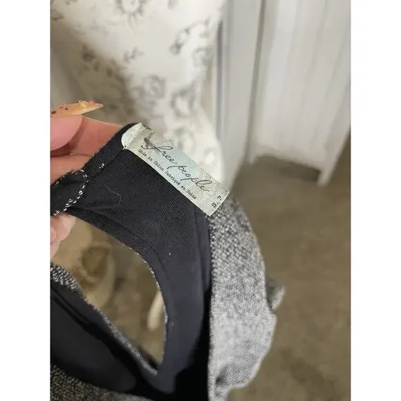 Free People Sweater Knit Fit & Flare Mini Dress Pullover Stretch Size Small - Picture 6 of 6